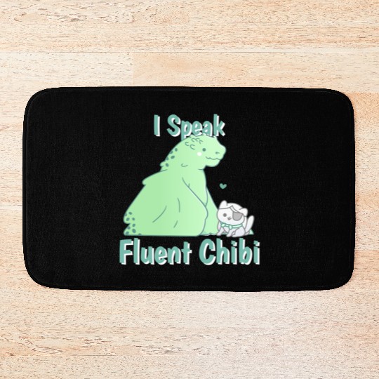 I Speak Fluent Chibi Chibi Drawing Bath Mats