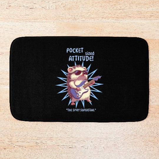 Pocket Sized Attitude Hedgehog Bath Mats
