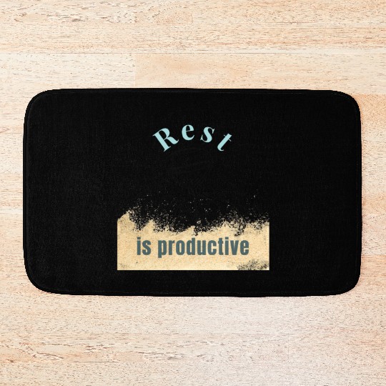 Rest Is Productive – Mental Health Awareness Minim Bath Mats