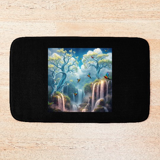 The Celestial Canopy A Dream Among the Clouds Bath Mats