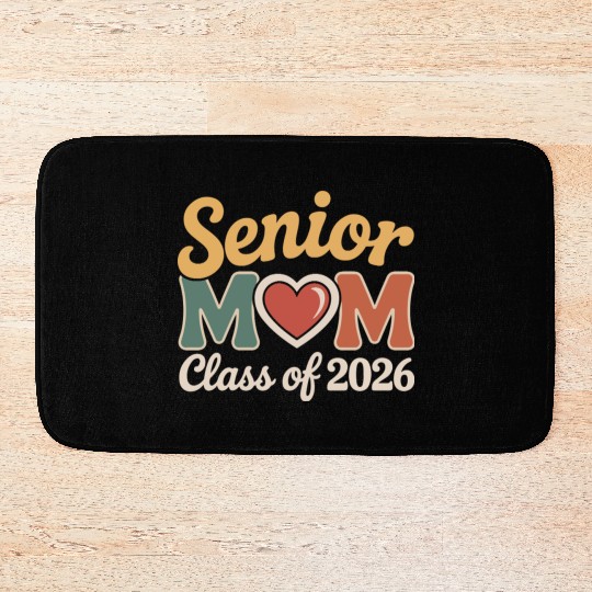 Senior Mom Graduation Design Bath Mats