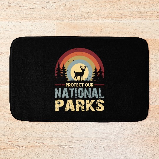Protect our national parks Bath Mats