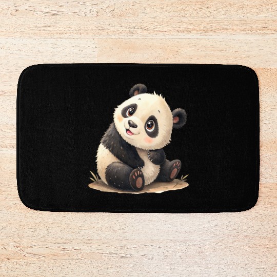 Bamboo Bliss Panda Bath Mats