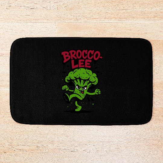 Brocco Lee – Funny Broccoli Karate Bath Mats