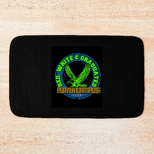 flying hawk emblem Bath Mats
