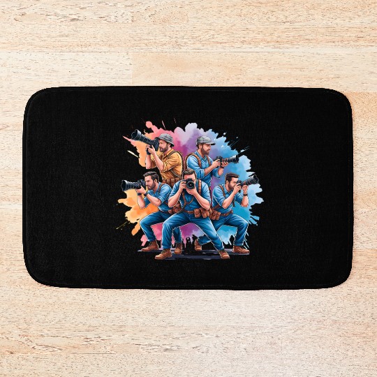 Camera Fireworks - Creatives in Action Bath Mats