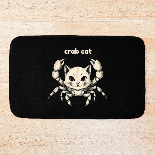 Funny Crab Cat Hybrid Bath Mats – Hilarious Animal