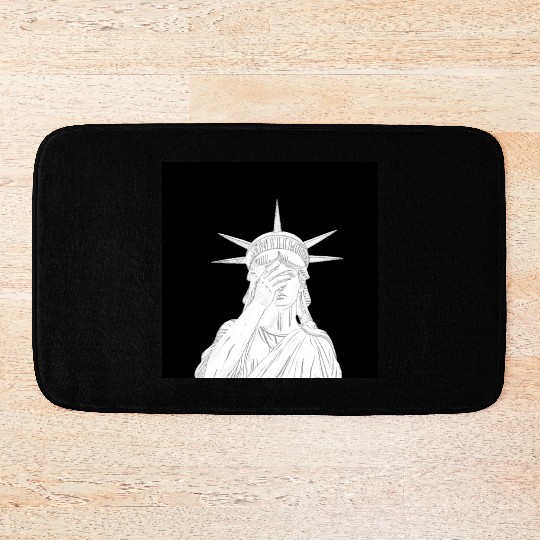 Oh the shame Statue of Liberty US for sale chaos Bath Mats