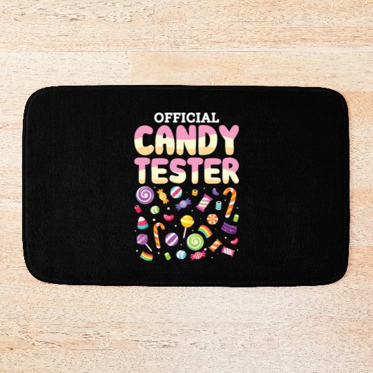Official Candy Tester Lollipop Sweets Halloween Bath Mats