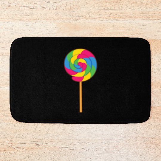 Lollipop Rainbow Sucker Candy Halloween Costume Bath Mats