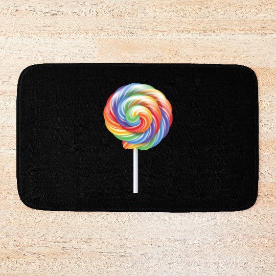Lollipop Rainbow Sucker Candy Costume Halloween Bath Mats