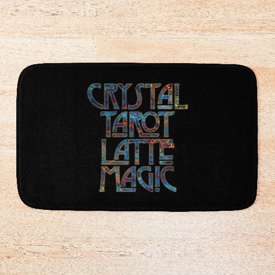 Crystal Tarot Latte Magic-Coffee Coven Collective Bath Mats