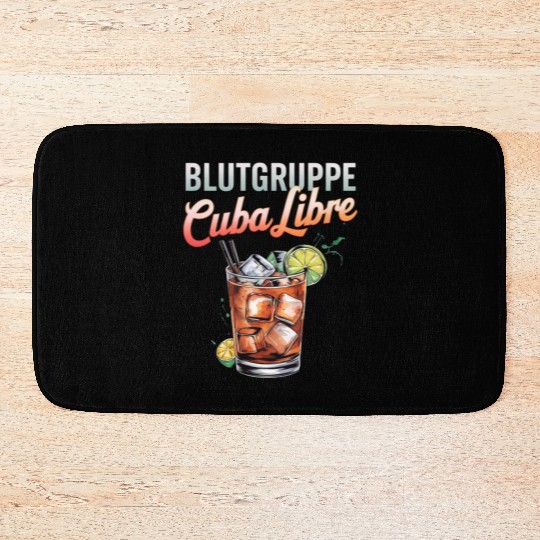 Blutgruppe Cuba Libre Cocktail Bartender Bath Mats