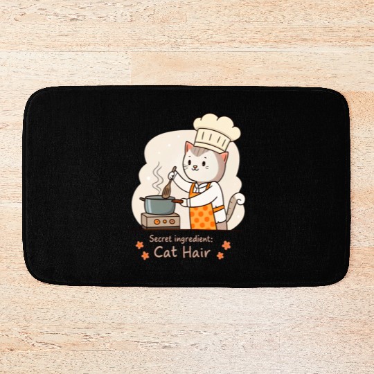 Gourmet Cat Hair Cuisine Bath Mats