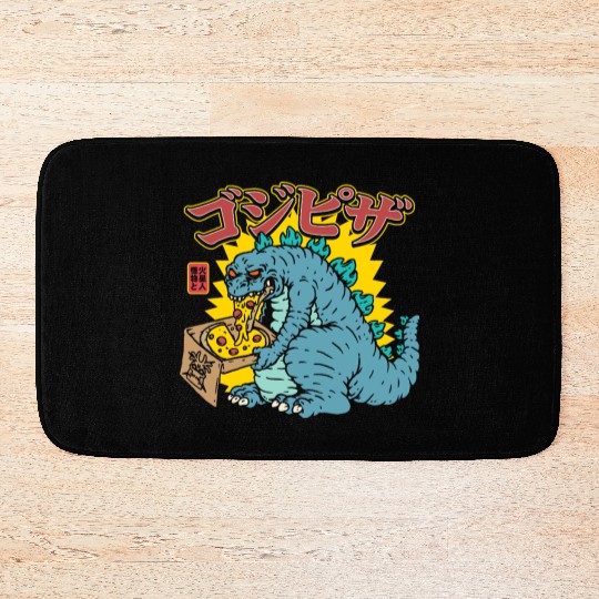 Kaiju Pizza Cravings Bath Mats