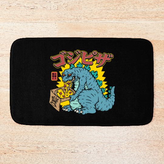 Kaiju Pizza Cravings Bath Mats