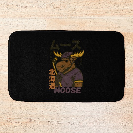 Vintage Minnesota Moose Hockey Japan Version Bath Mats