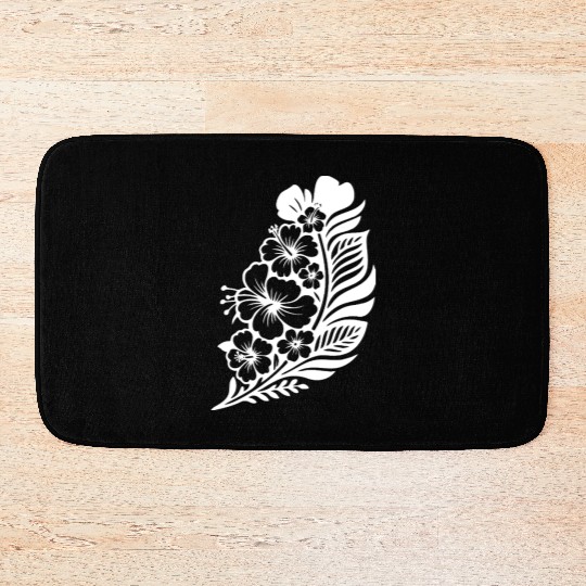 Tropical Floral Pattern for Summer Wear Bath Mats