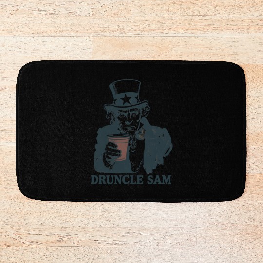 Druncle Sam Funny 4th Of July Druncle Sam Bath Mats