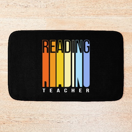 Back To School Reading Teacher Bath Mats