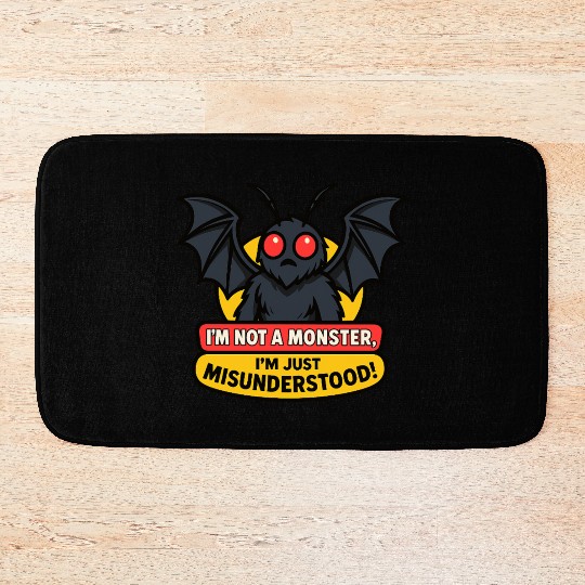 Misunderstood Mothman Bath Mats