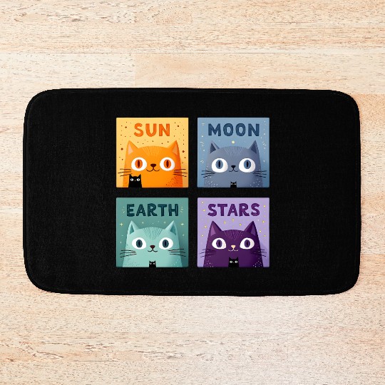 Funny Cat Bath Mats | Retro Cat Meme Bath Mats