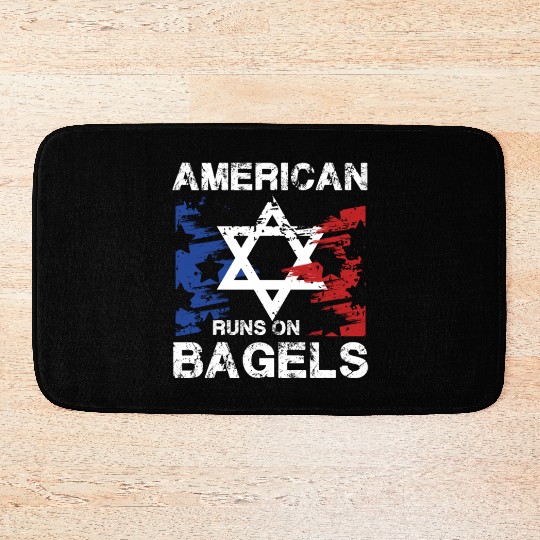American Pride with Star and Bagel Spirit Bath Mats