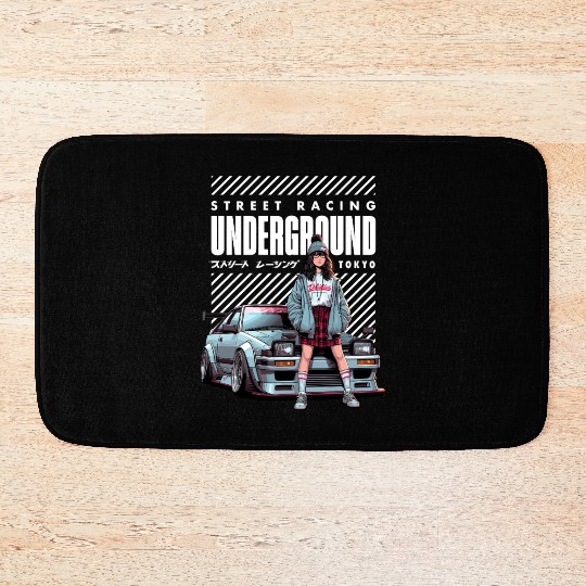 Japanese Underground Street Racing - JDM Car Bath Mats