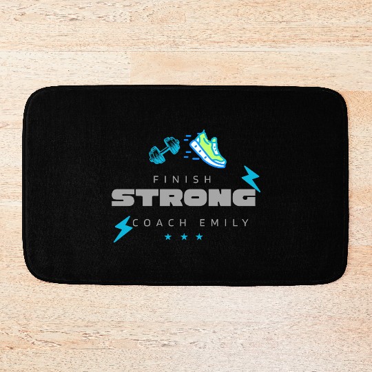 FINISH STRONG Coach Emily Bath Mats