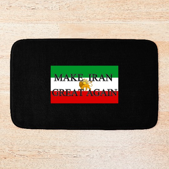 Make IRAN Great Again with Iranian Flag Bath Mats