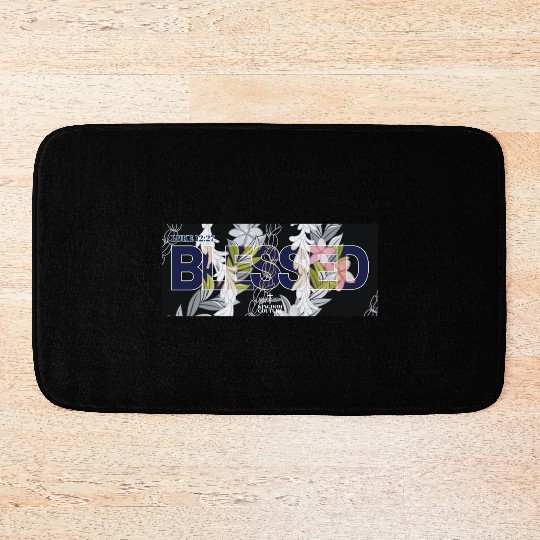 Blessed Hawaiian Maile Pikake Plumeria Bath Mats