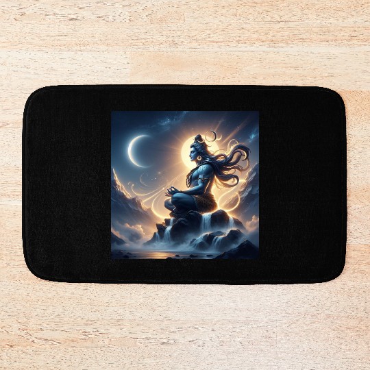 Celestial Meditation Oracle Design Bath Mats