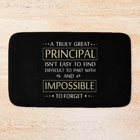School Principal Teacher Appreciation Bath Mats