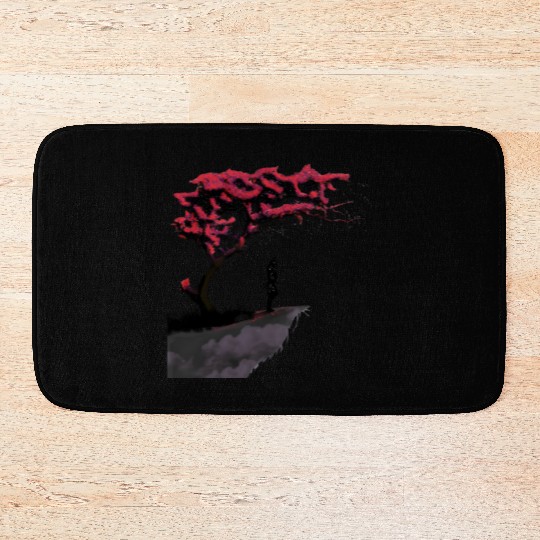 The lonely warrior Bath Mats