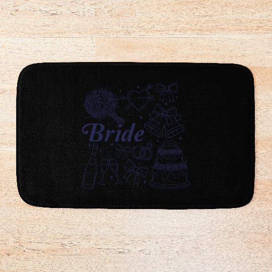 Bride Future Mrs Bow Bridal Wedding Bachelorette Bath Mats