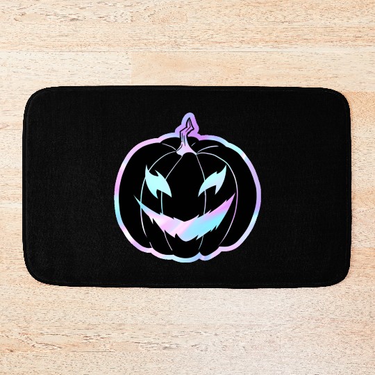 Glow-In-The-Dark Jack-o-Lantern Bath Mats