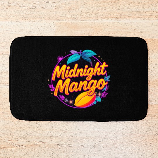 Nighttime Mango Bright Design Bath Mats