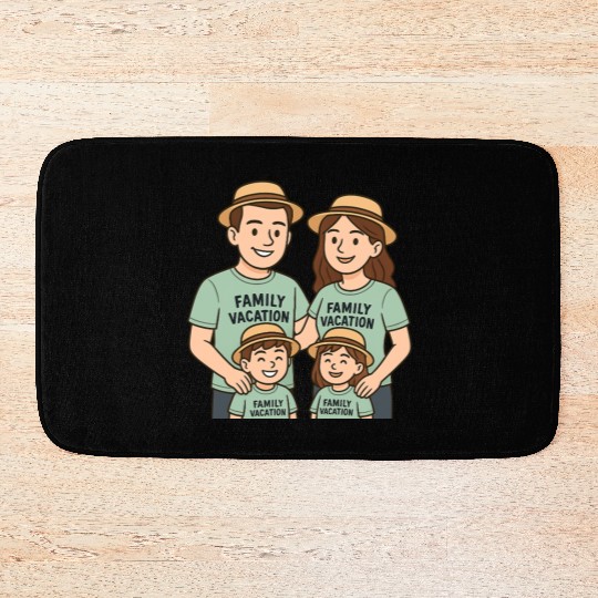 Family Vacation Matching Bath Mats