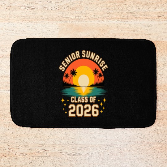 Senior Sunrise 2026 High School Graduation Bath Mats