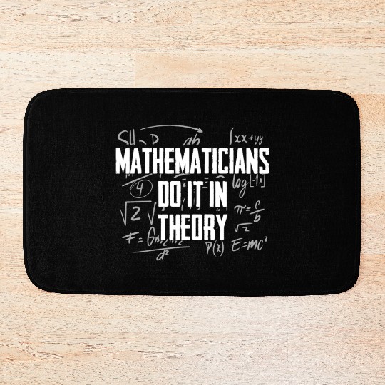 Mathematician Math Teacher Mathematics Bath Mats
