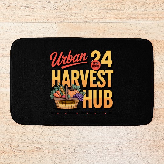 Urban Harvest Hub Vintage Design Bath Mats