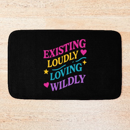 Queer Pride Queer Joy LGBTQ+ Affirmation Trans Bath Mats