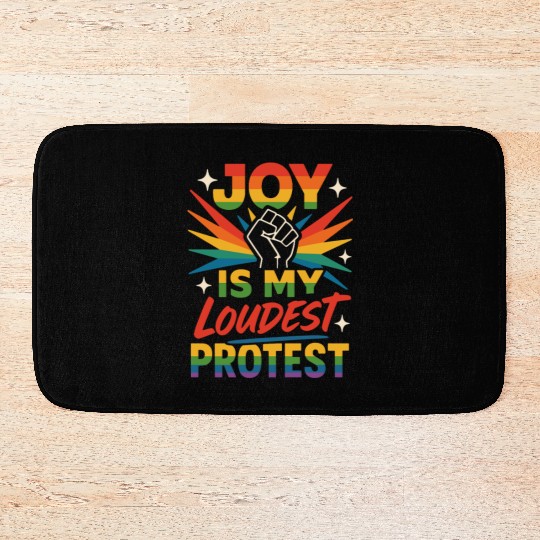 Queer Pride Queer Joy LGBTQ+ Affirmation Trans Bath Mats