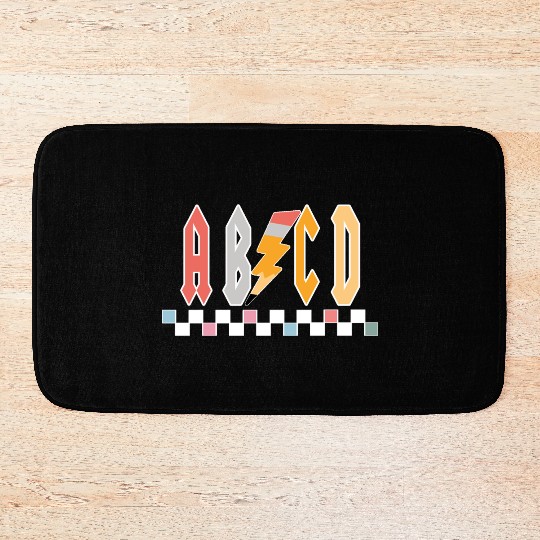 Abcd Teacher Bath Mats, Teacher Appreciation Gift, Kin