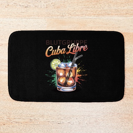 Blutgruppe Cuba Libre Cocktail Bartender Bath Mats