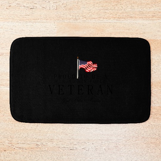 Proud To Be A US Air Force Veteran Bath Mats