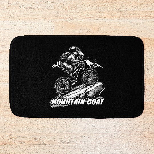 Mountain Goat on Bike Bath Mats