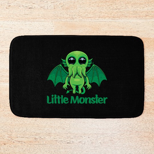 Little Monster Cthulhu Cute Creepy Mythical Buddy Bath Mats