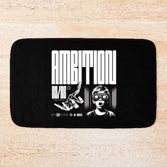 Retro Comic Youth Illustration Bath Mats