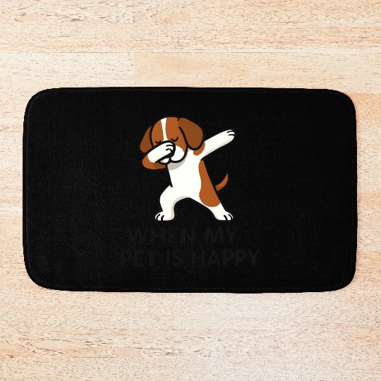 Dabbing Dog Pet Happiness Bath Mats